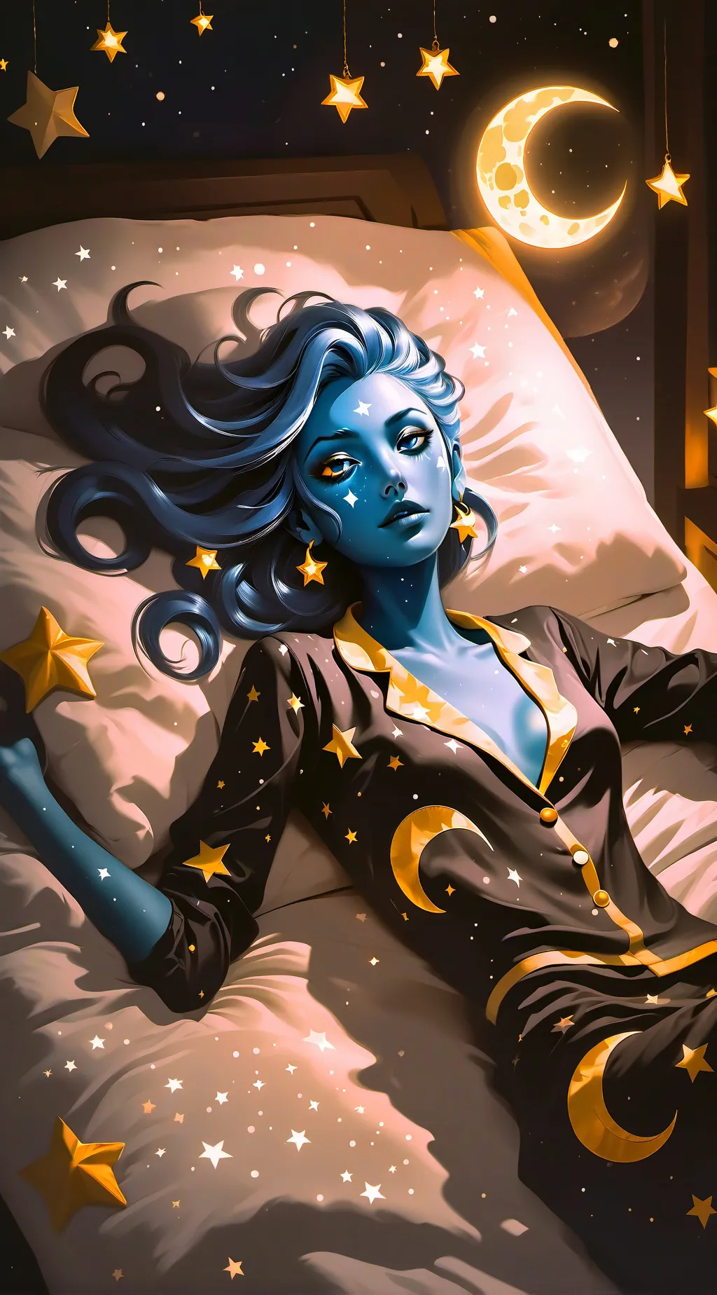 ai character: Starlight Night  background