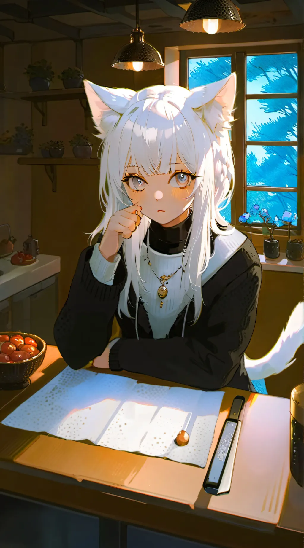 ai character: White Paw Spirit background