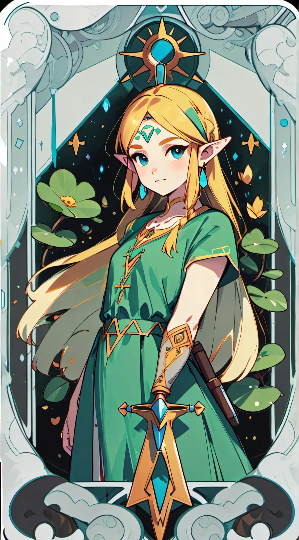 ai character: Zelda background