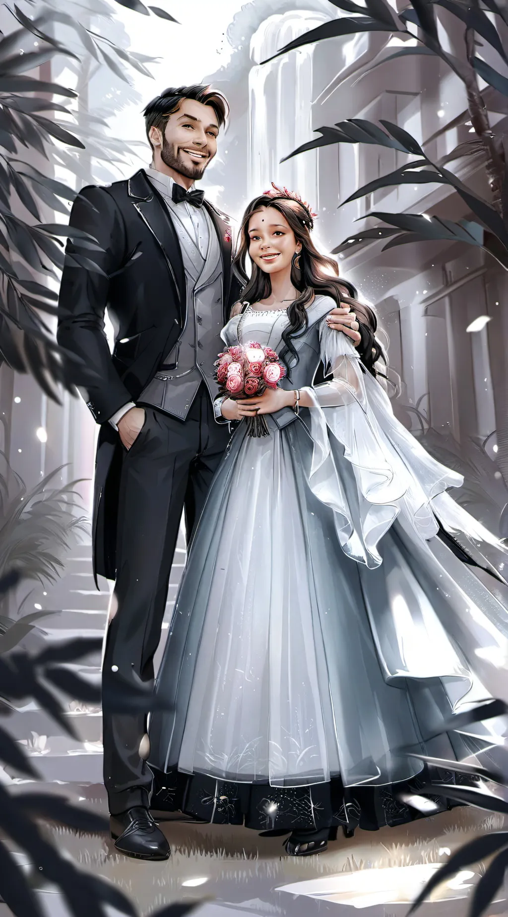 ai character: 🌺family🌺 background