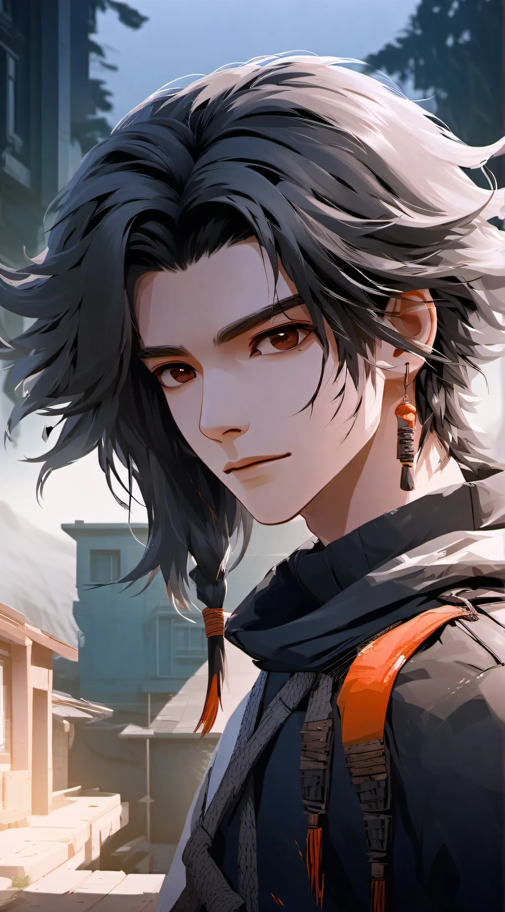 ai character: wolf attack background