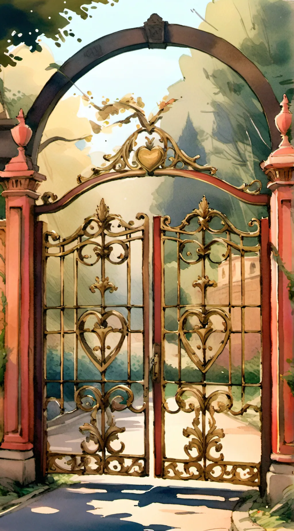 ai character: The gardens  background