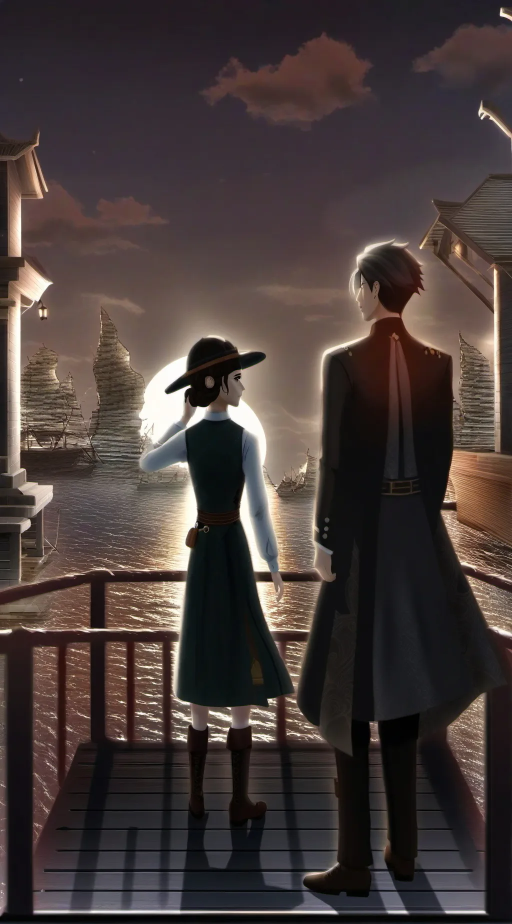 ai character: Violet  background