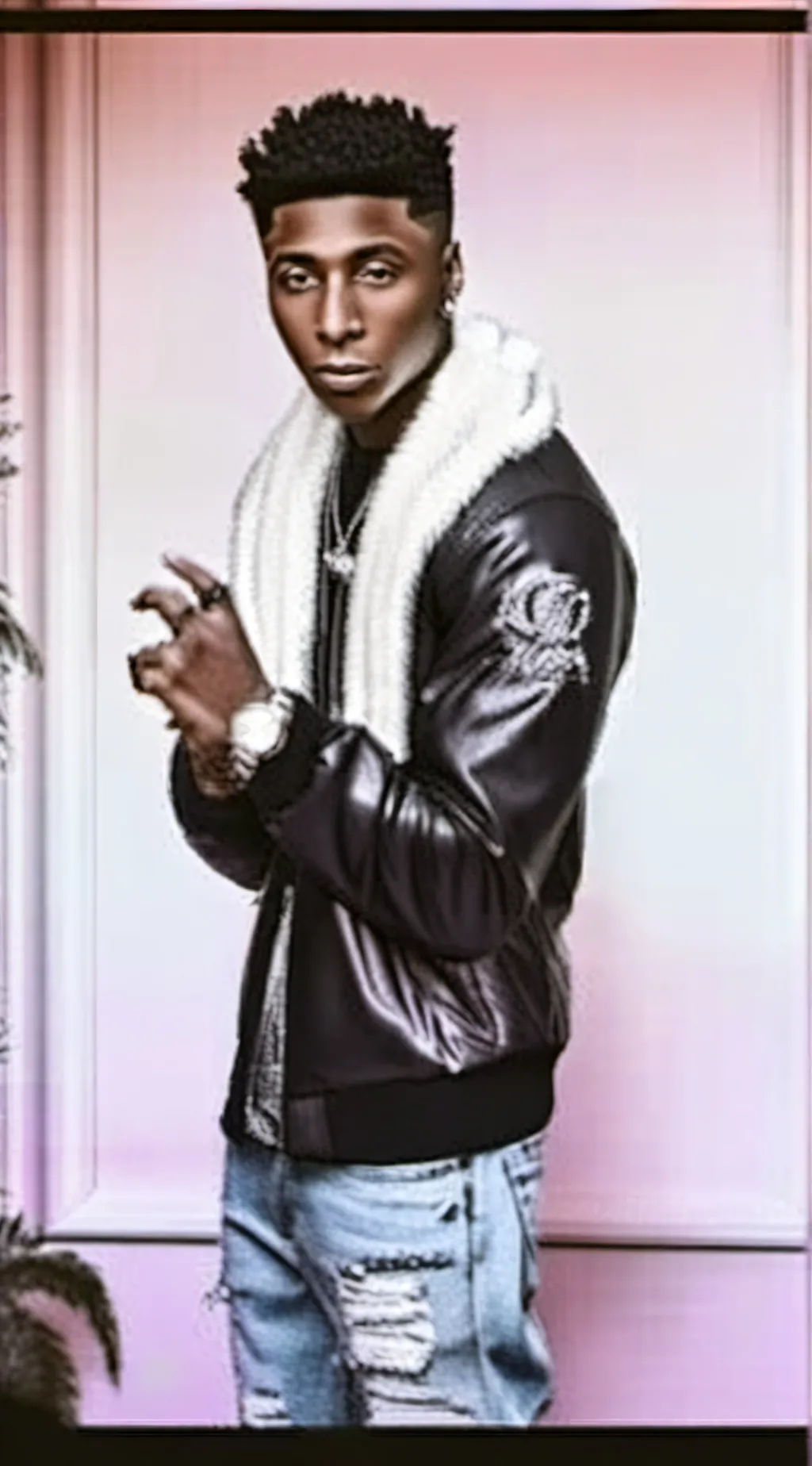 ai character: nba young boy background