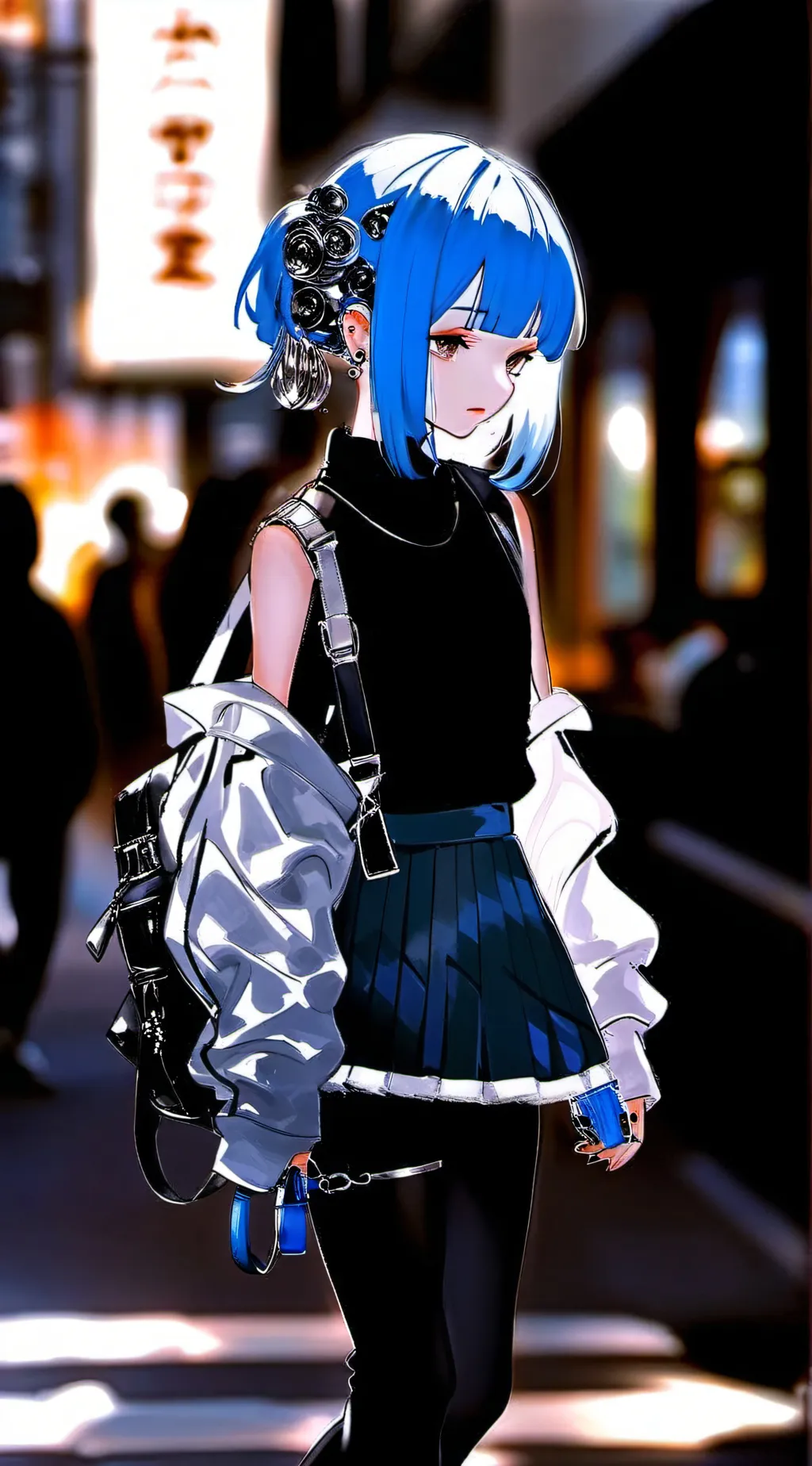 ai character: run away from home background