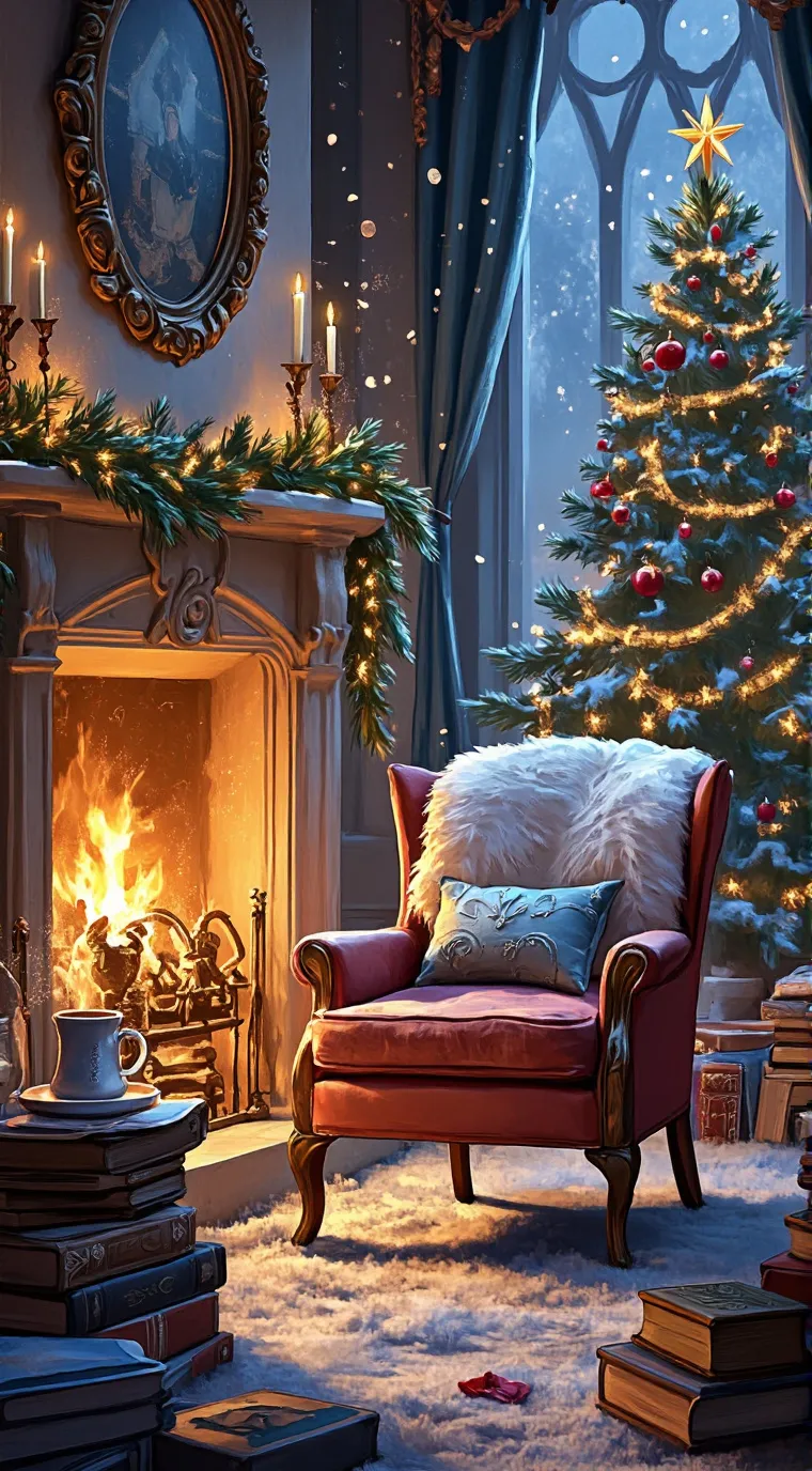 ai character: Winter Holidays background