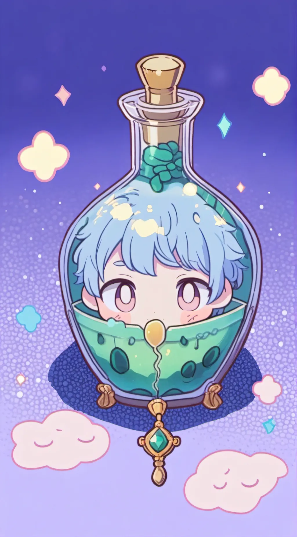ai character: Potion(its you) background