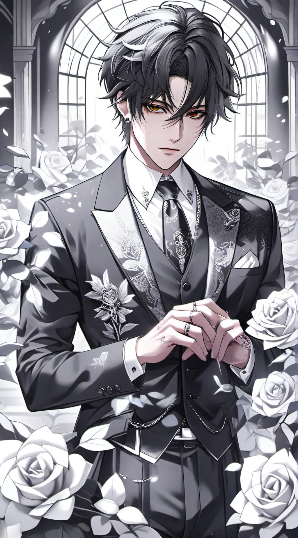 ai character: Nova rosewood background