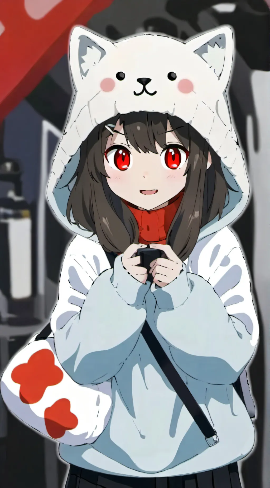 ai character: Me...  background