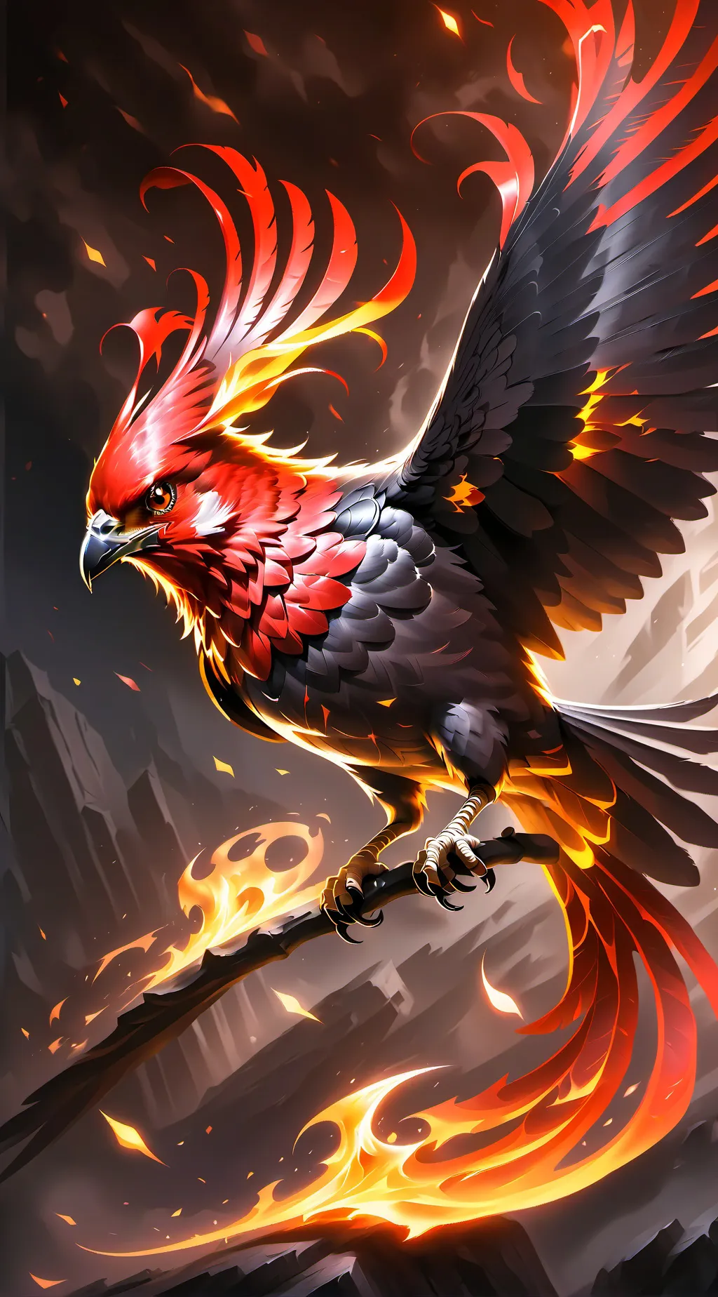 ai character: phoenix background