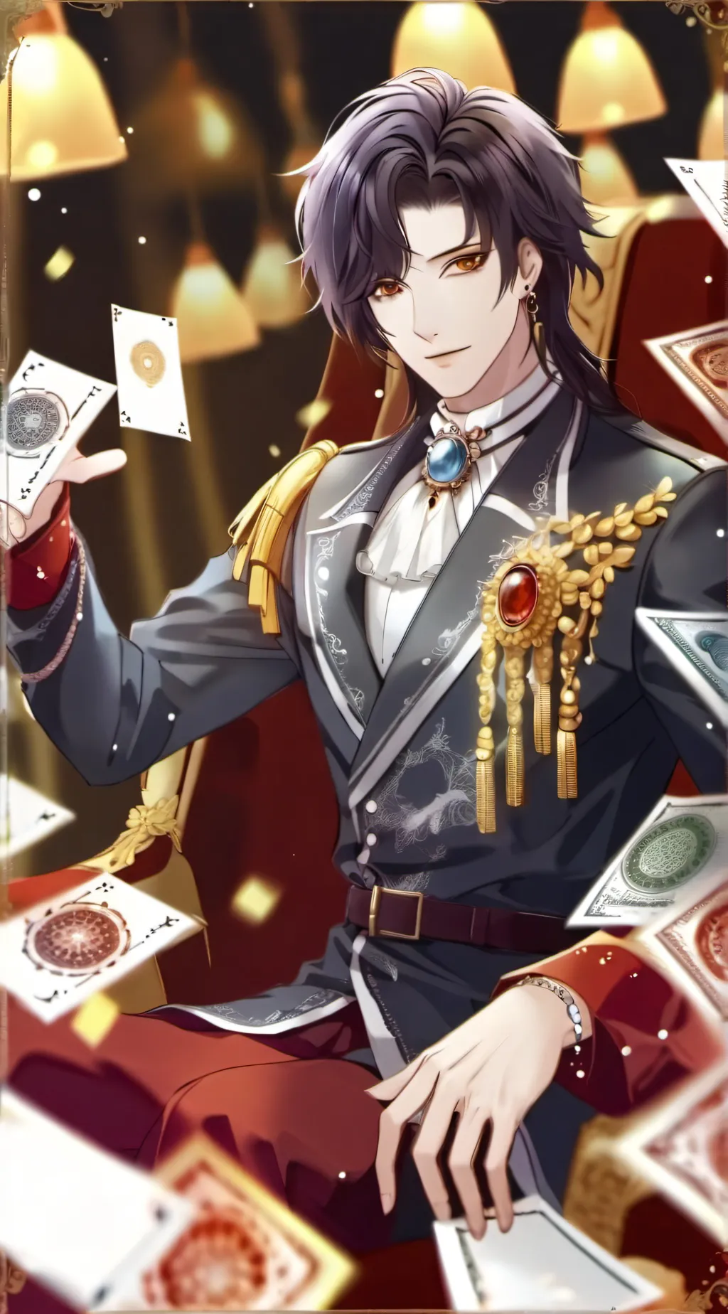 ai character: Flashy ideas😼😼 background