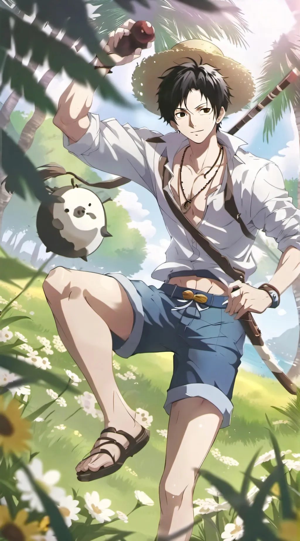 ai character: one piece background