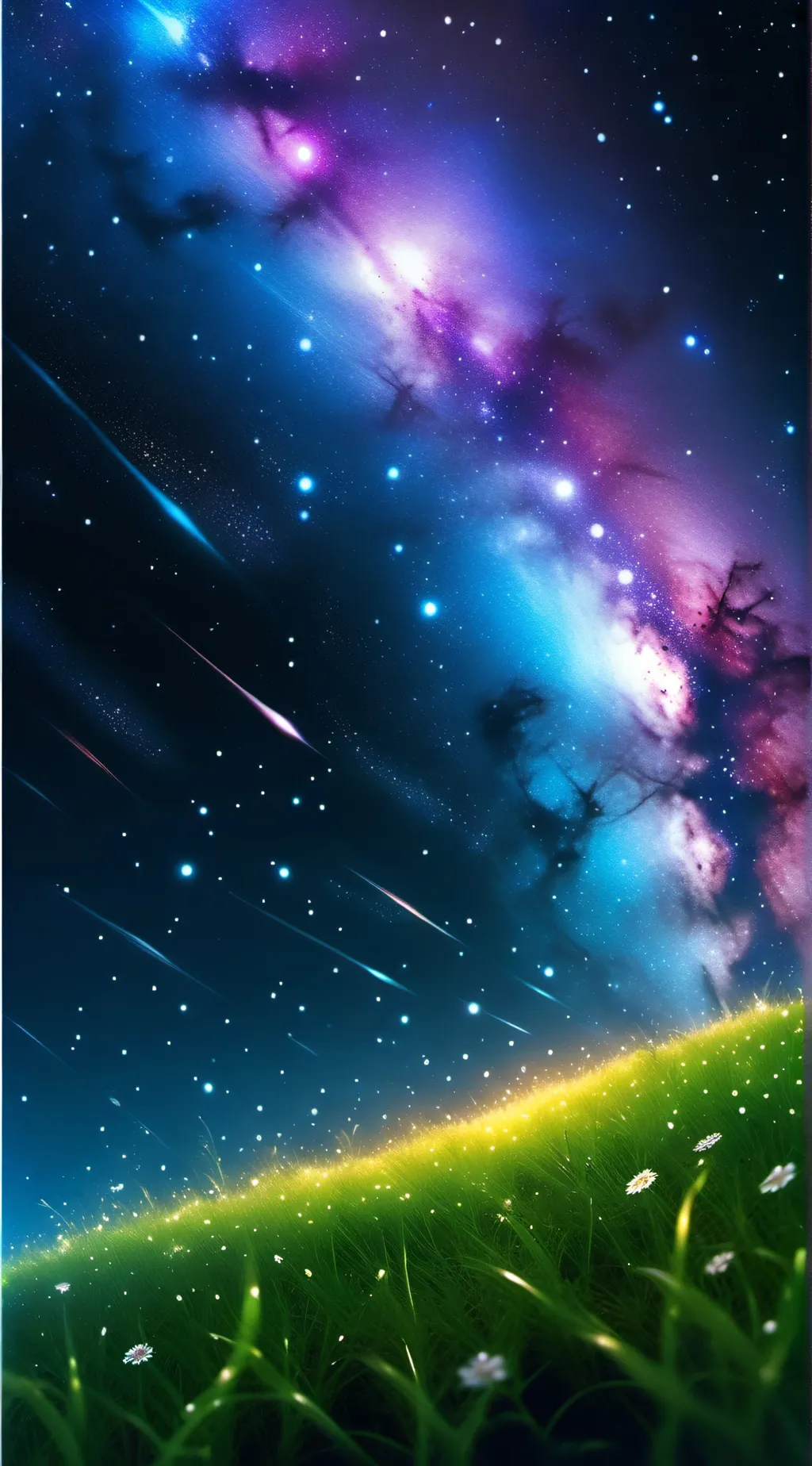 ai character: grass background