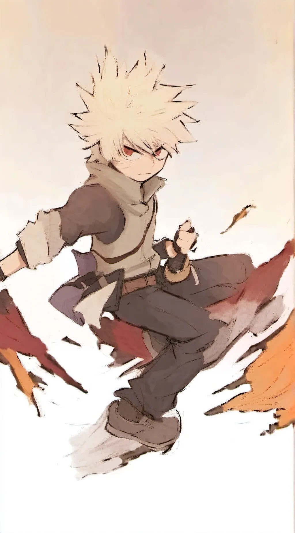 ai character: Katsuki Bakugo background