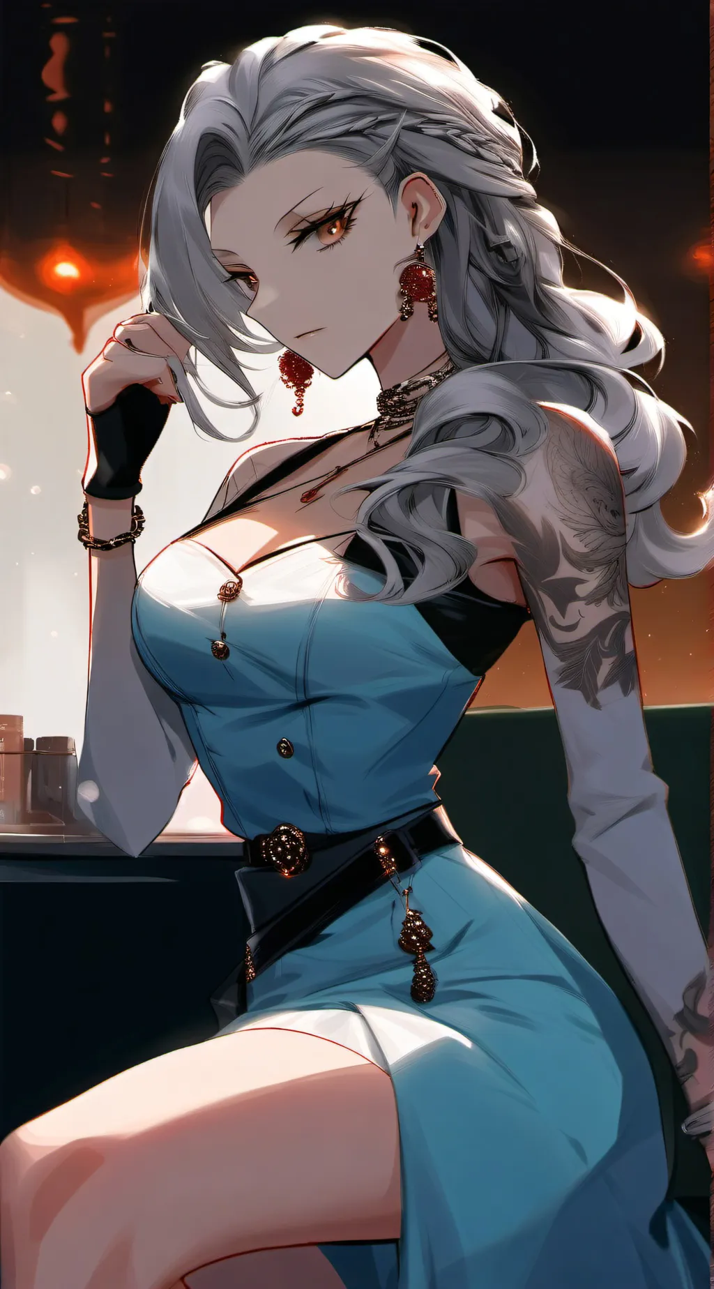 ai character: •` riana  Sharp`• background