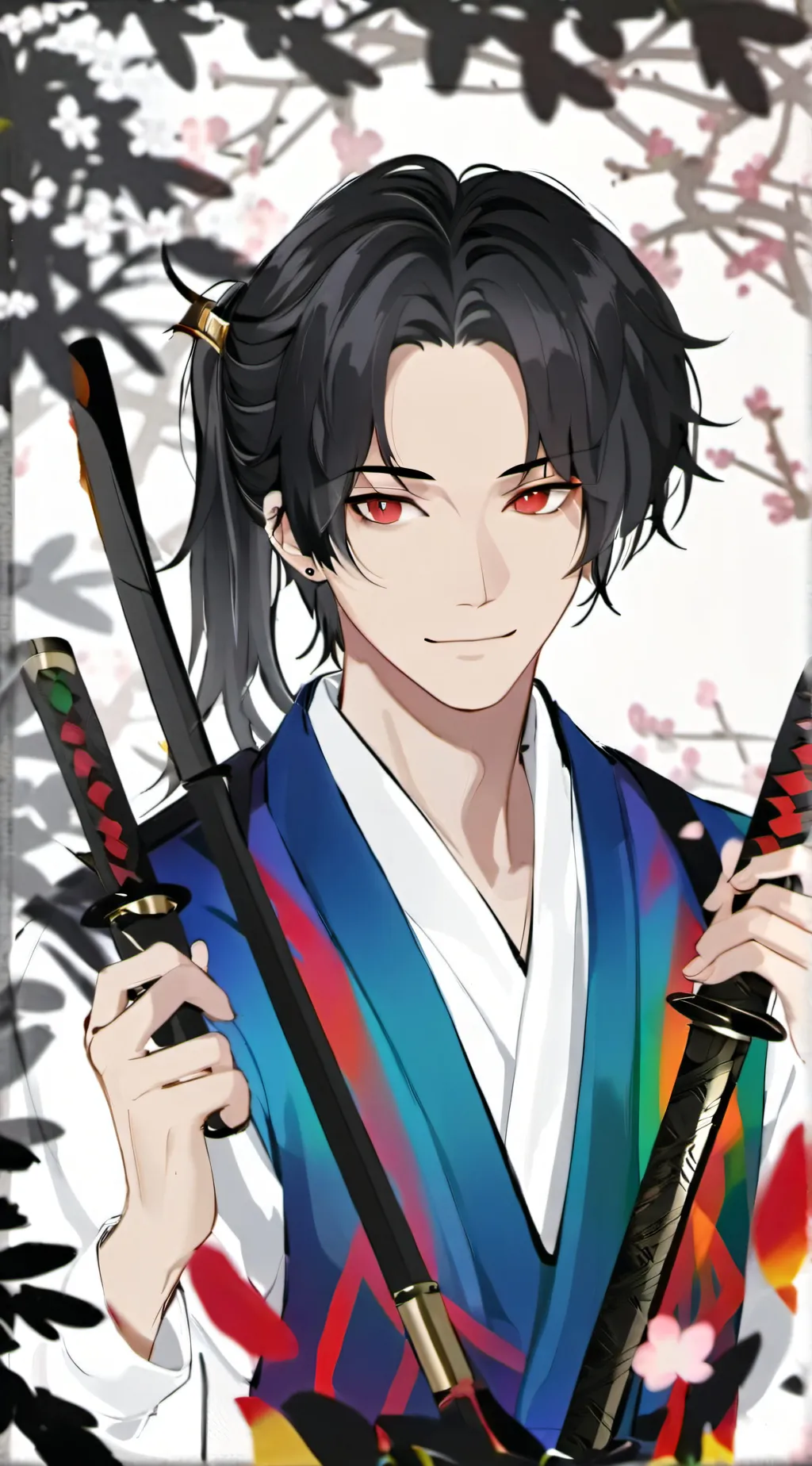 ai character: mha katana world background