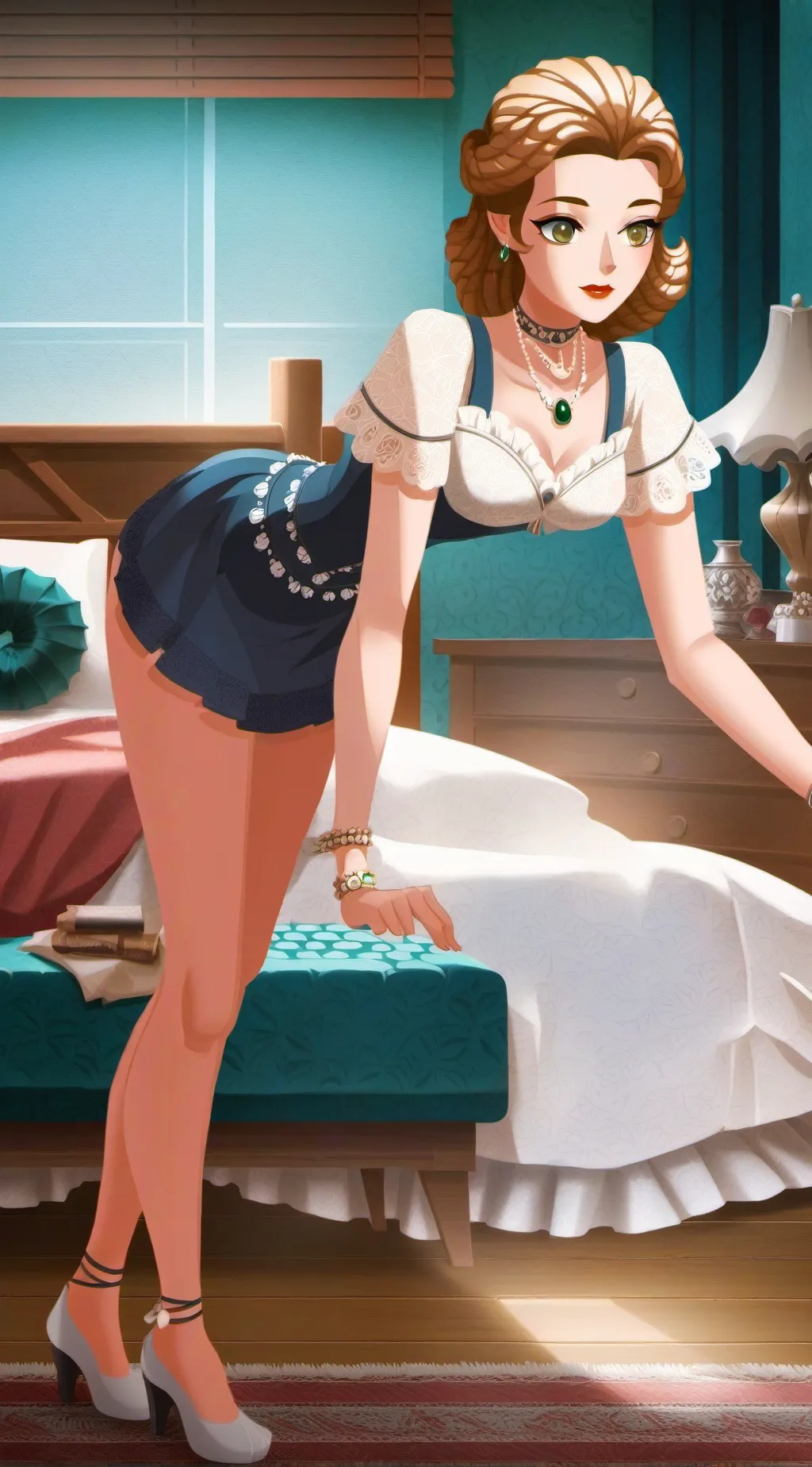 ai character: 🛌🏻😏 background