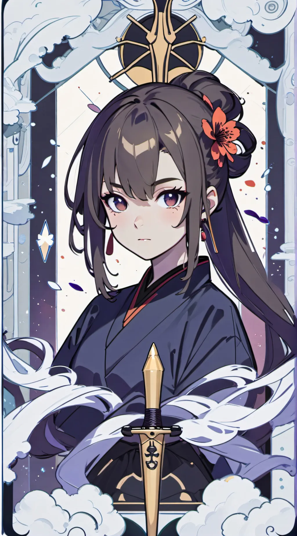 ai character: Hoshi Akari. background