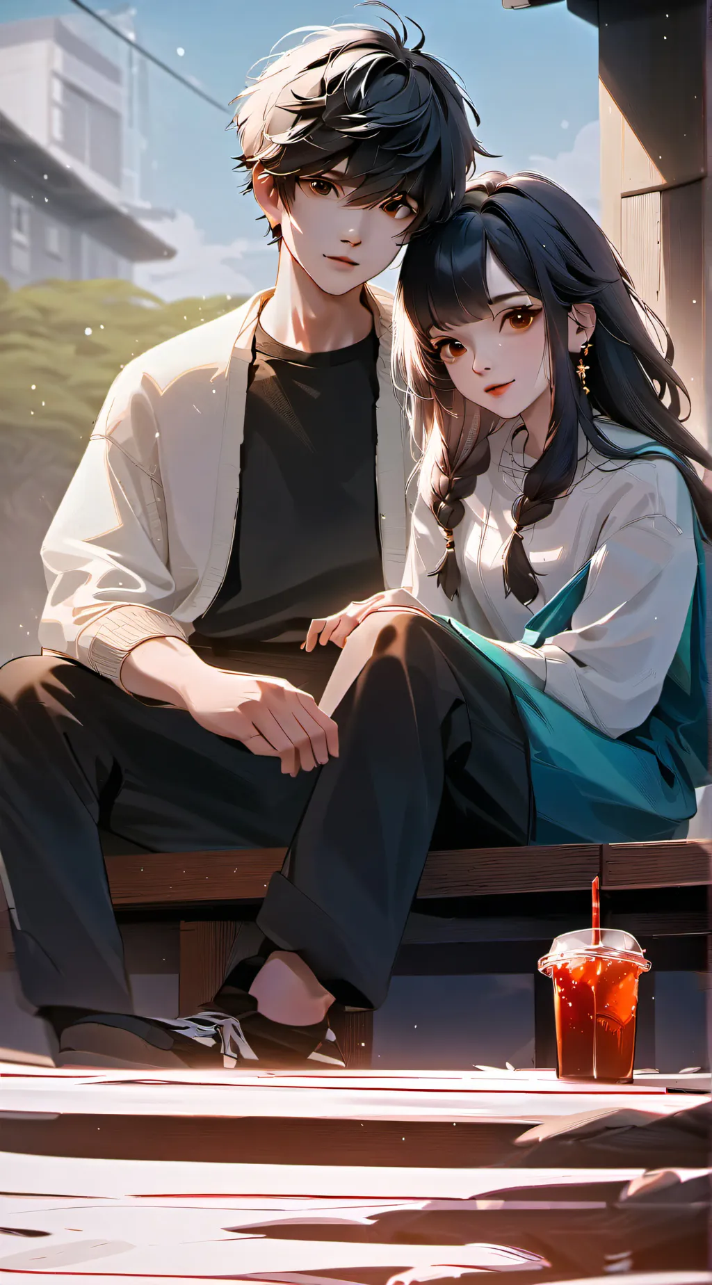 ai character: willam and arilla  background