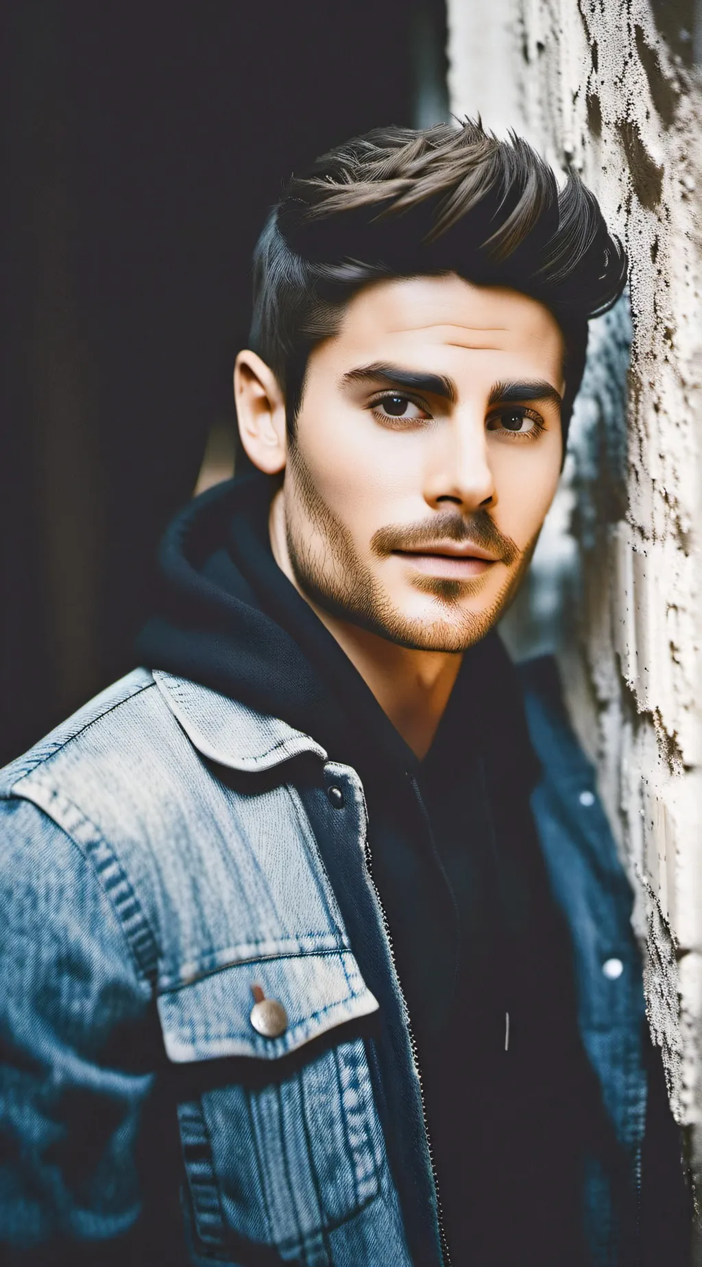 ai character: Zac efron  background