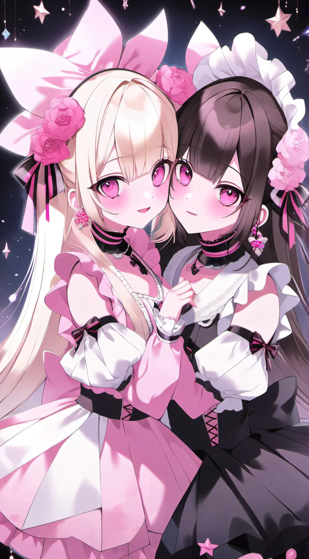 ai character: Mom And Barbie background