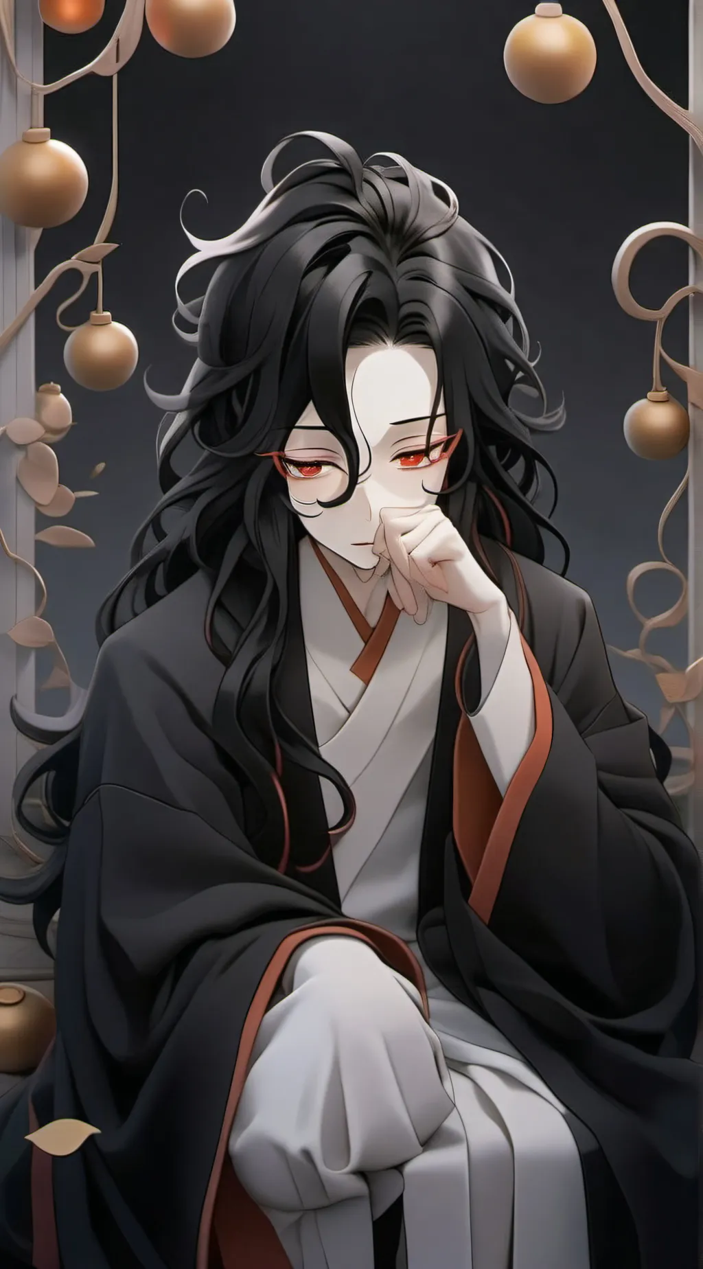 ai character: -Muzan x Yoriichi- background