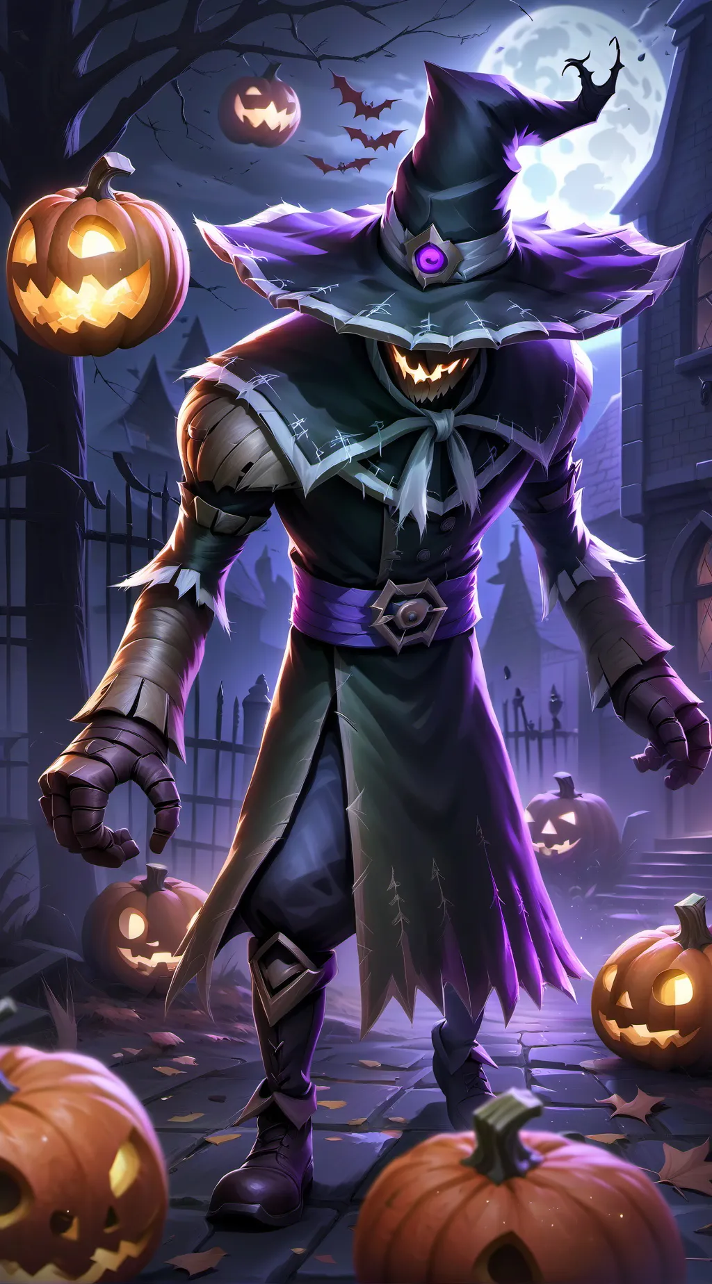 ai character: Pumkin Head Jack background