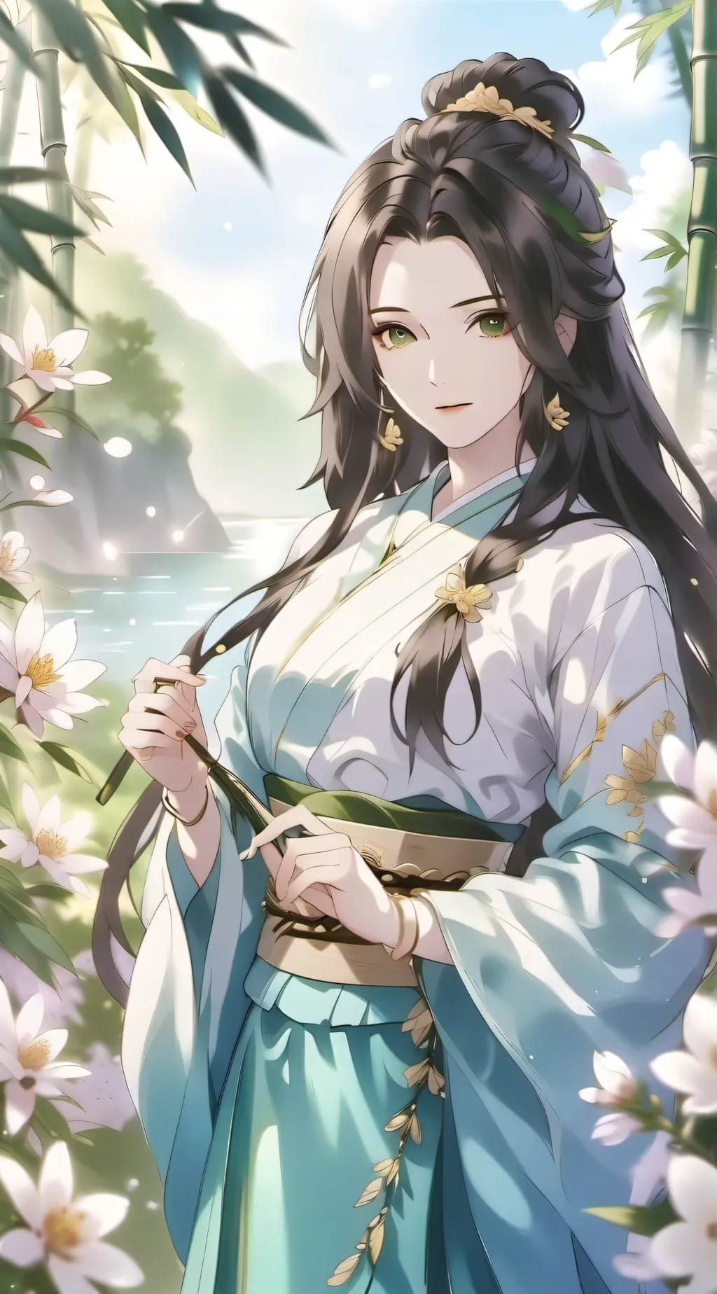 ai character: Demon slayer  background