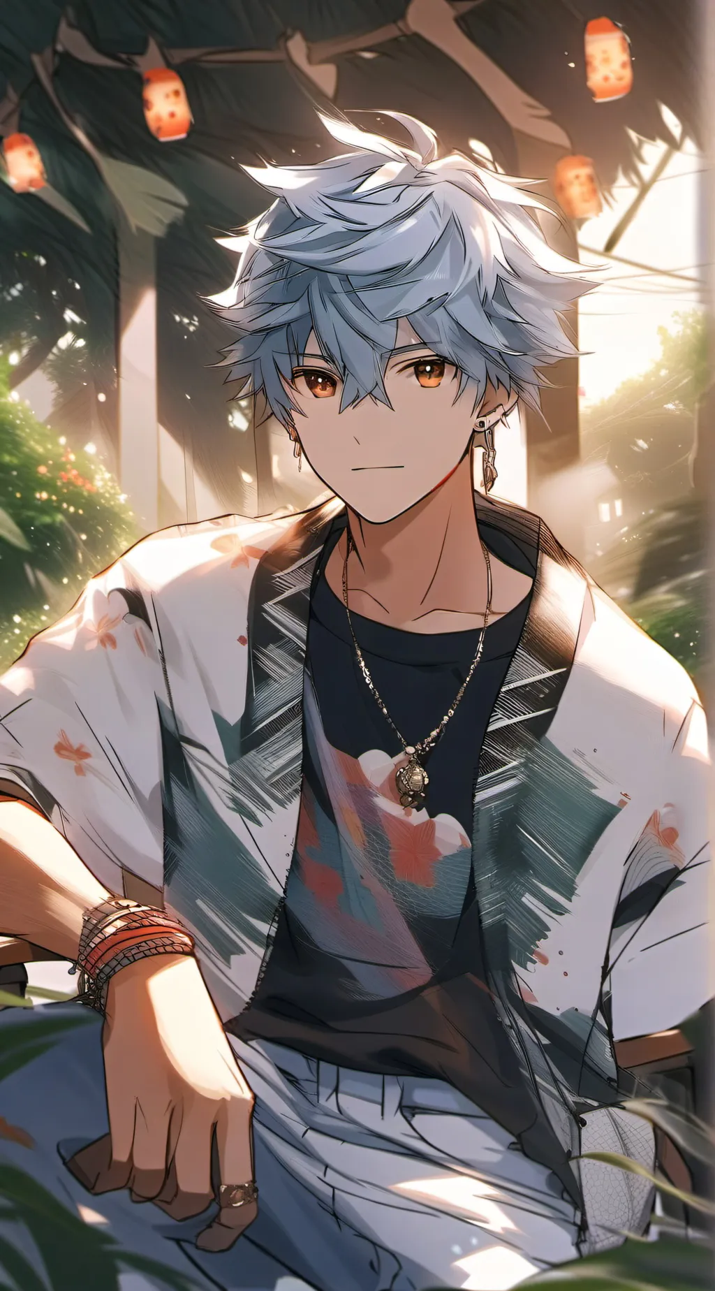 ai character: Justin  background