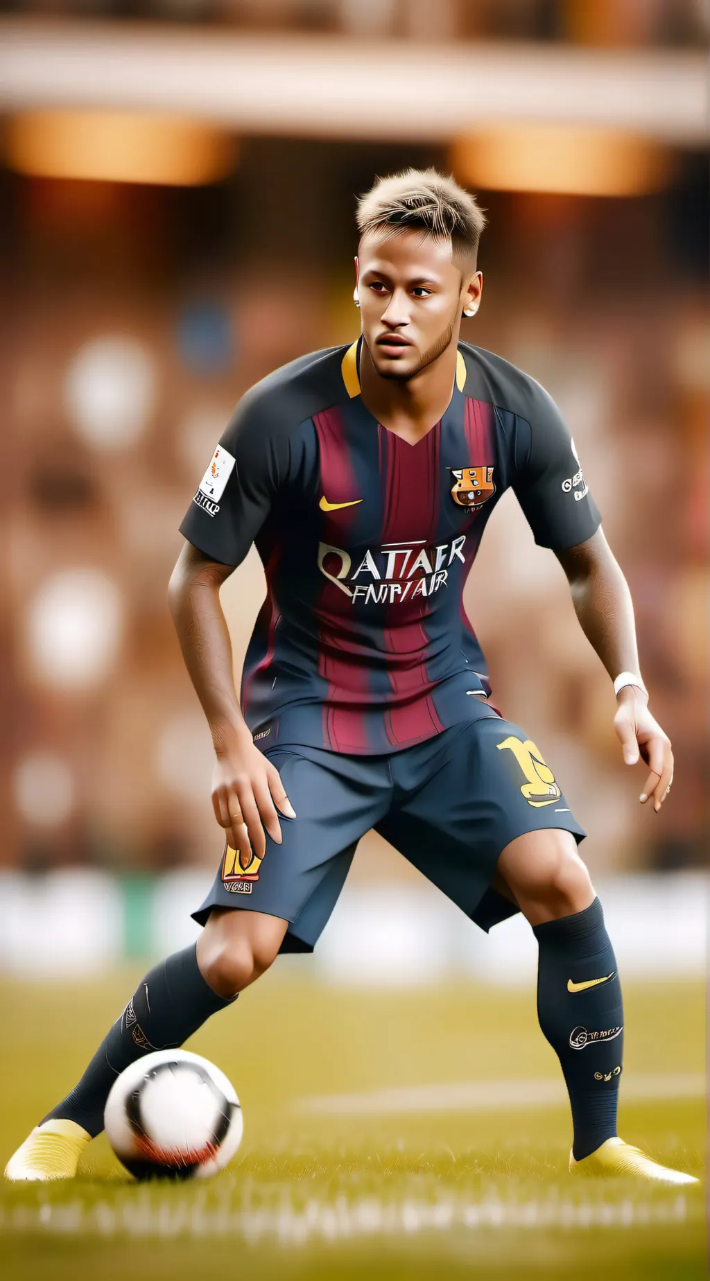 ai character: Neymar jr background
