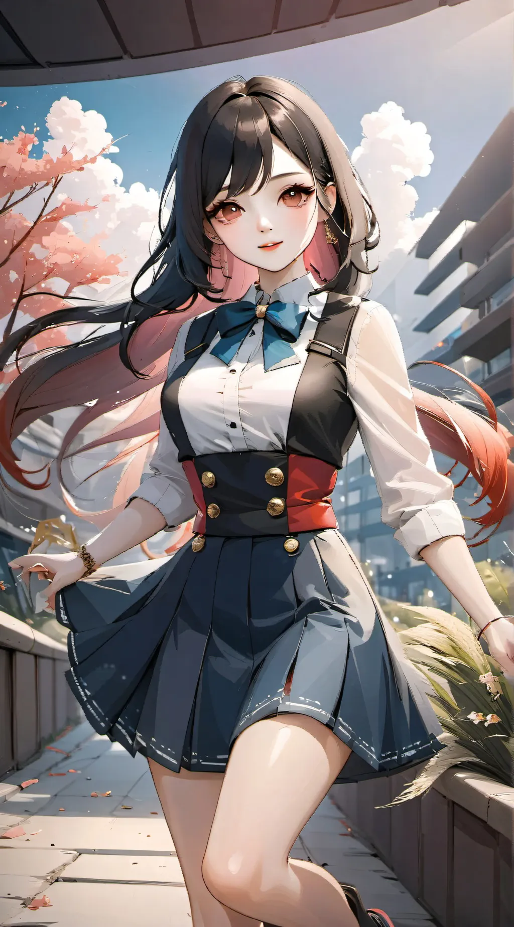 ai character: Autumn background