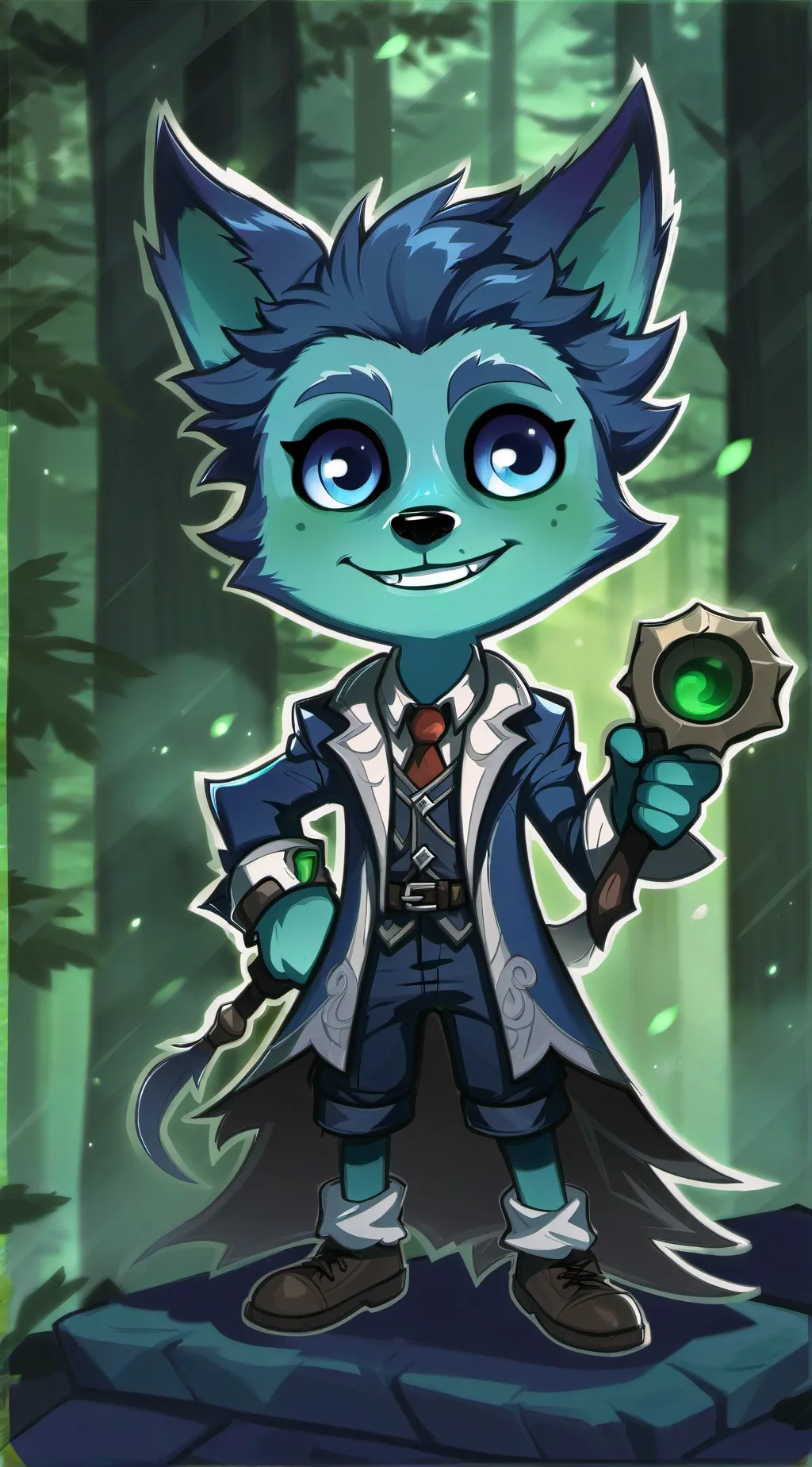 ai character: Smilling critters background