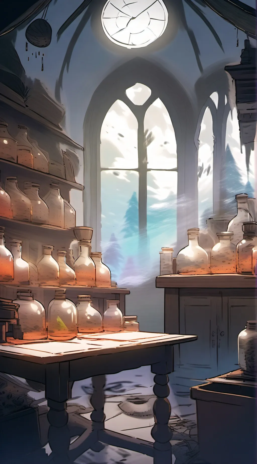 ai character: Primal potion background