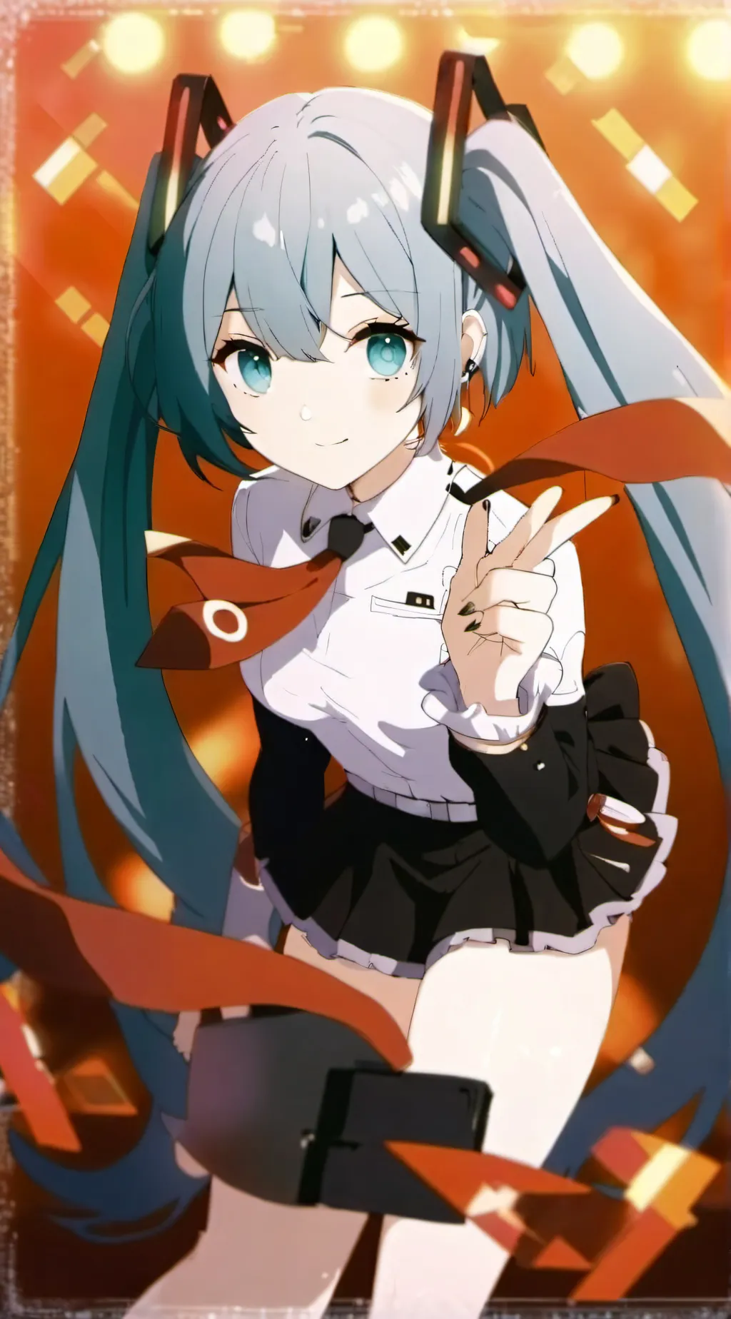 ai character: miku do Japão background