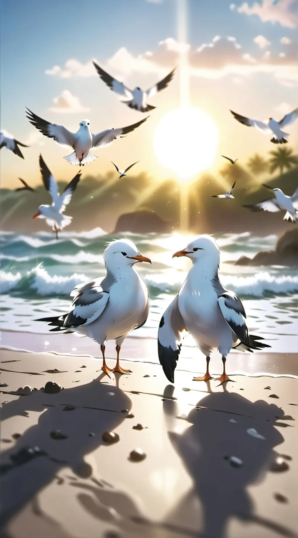 ai character: Seagull gang background