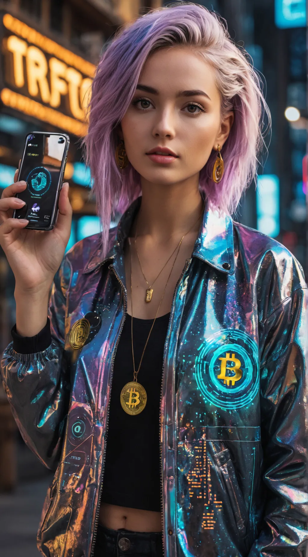 ai character: Crypto-COFFeinist background