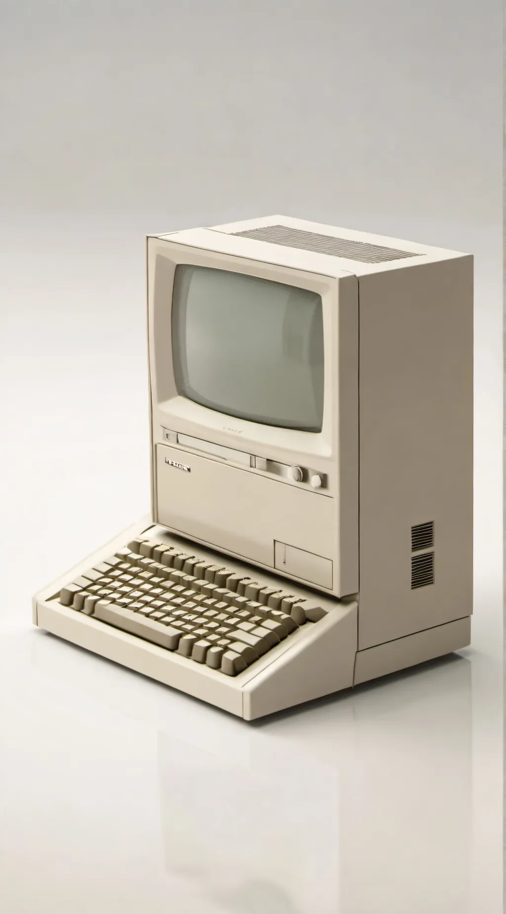 ai character: very old computer background