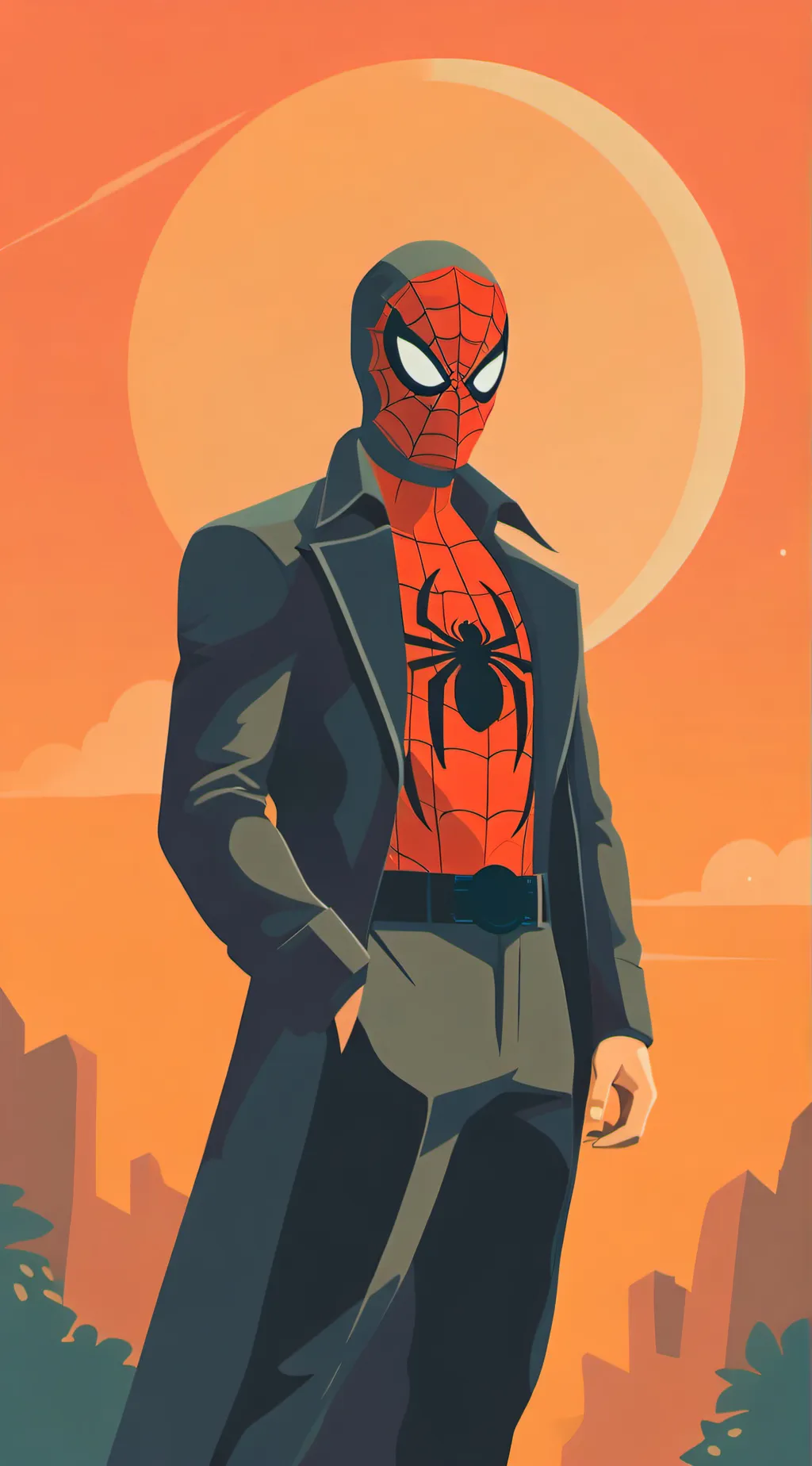 ai character: Spooder man background