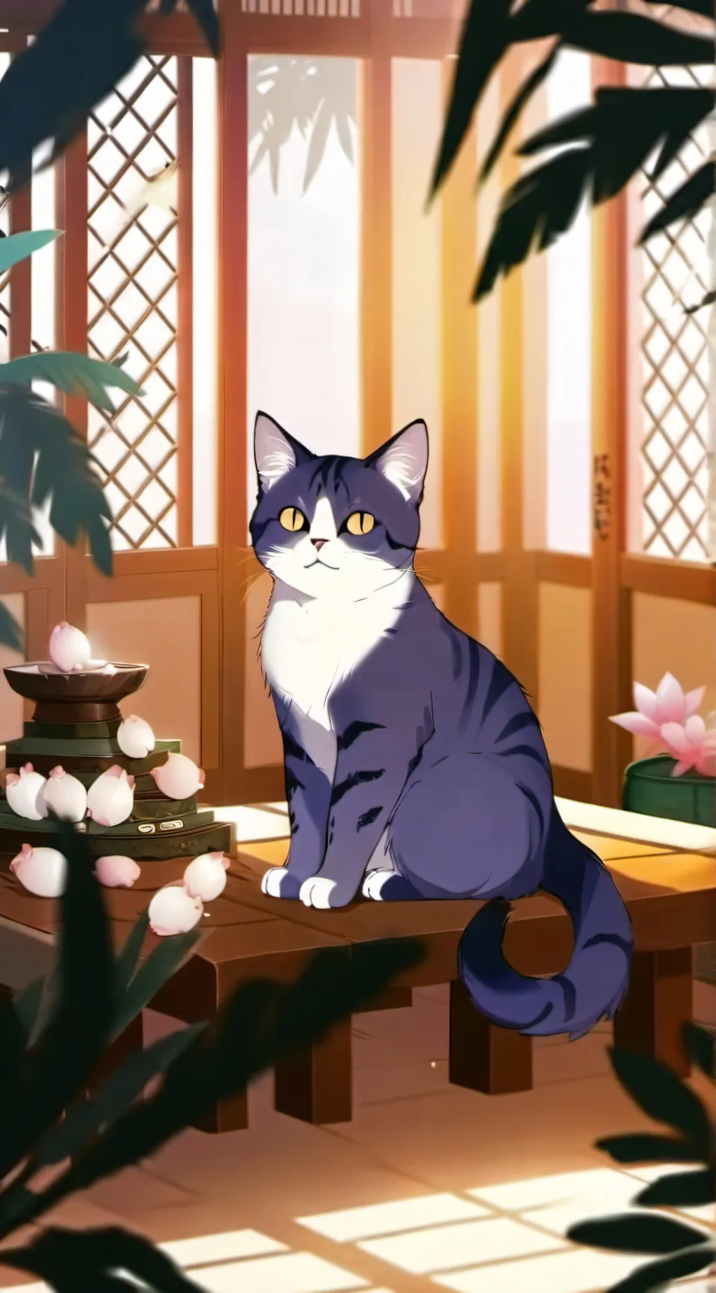 ai character: smiling critters  background