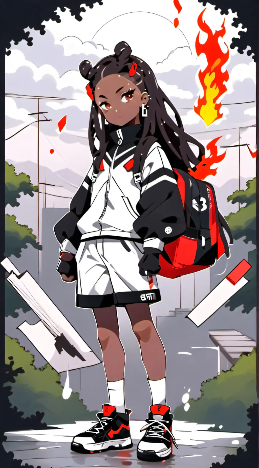 ai character: storm  background