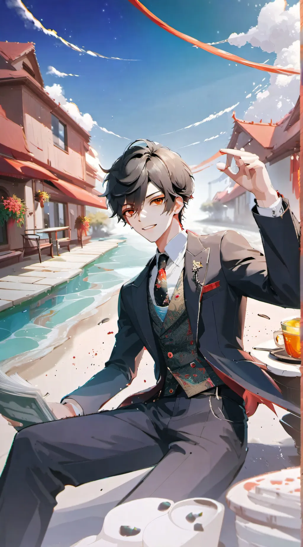 ai character: Alexander  background