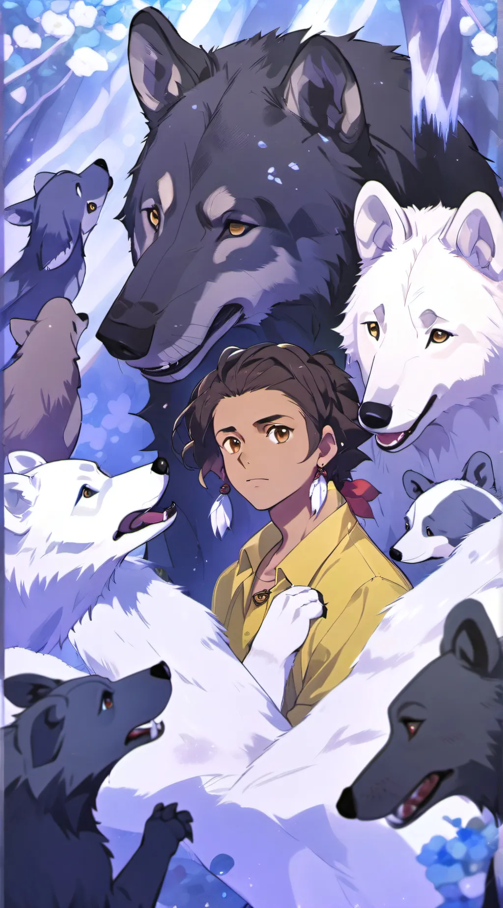 ai character: wolf King background