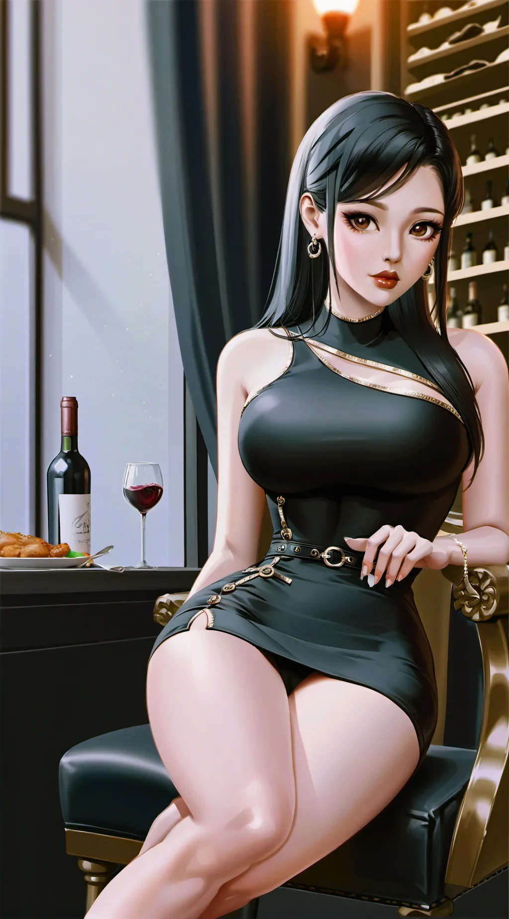 ai character: Violet  background