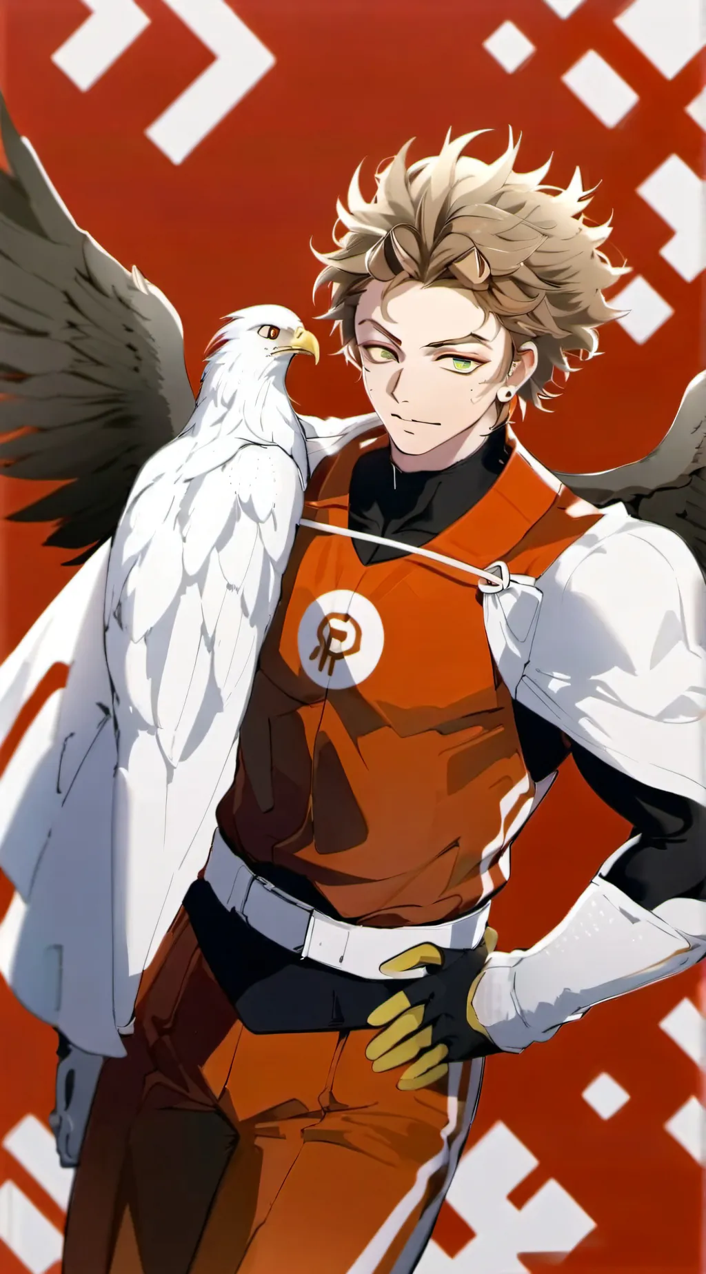 ai character: HAWKS ❤️ background