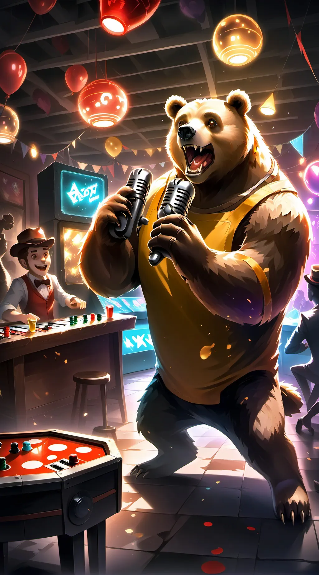 ai character: 5 nights at Freddy background