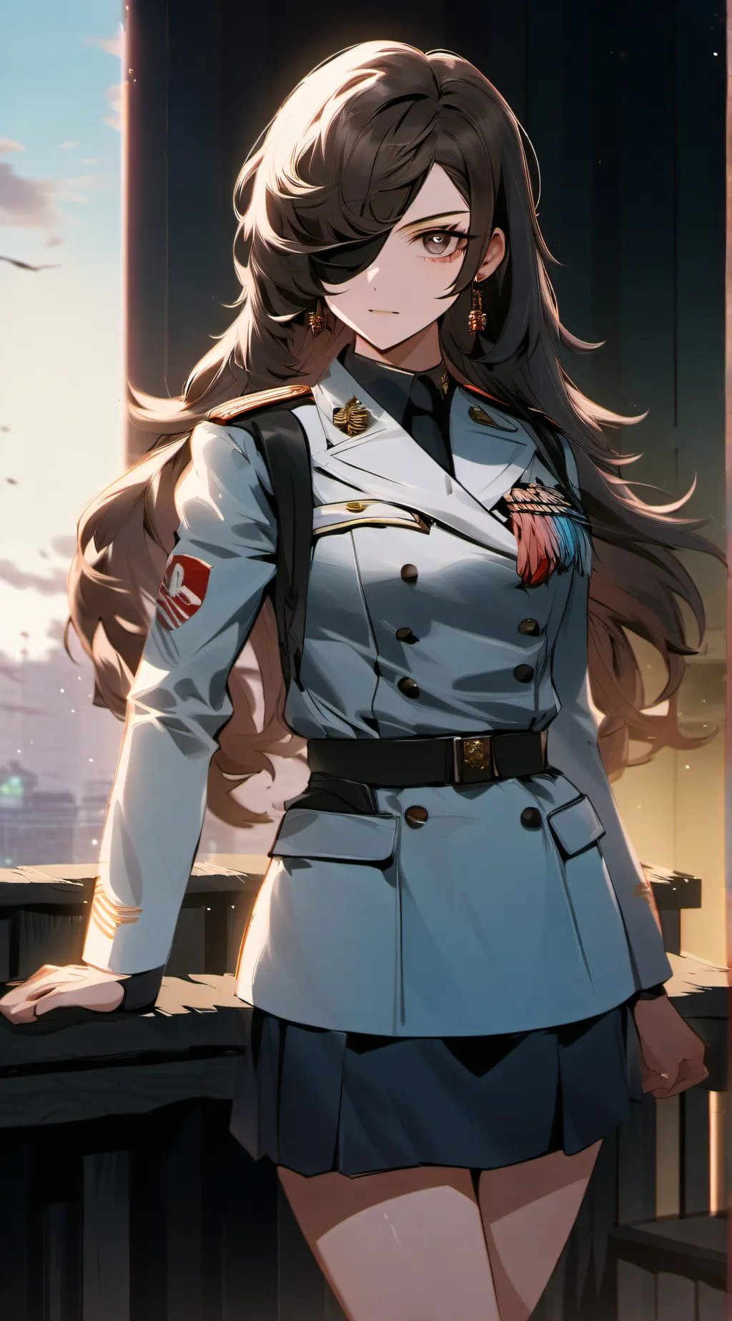 ai character: Capt. Becker gray background