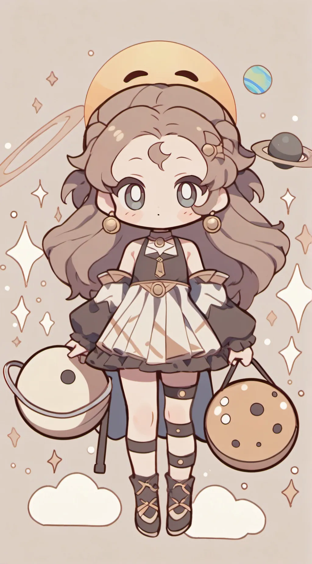 ai character: solarballs( background