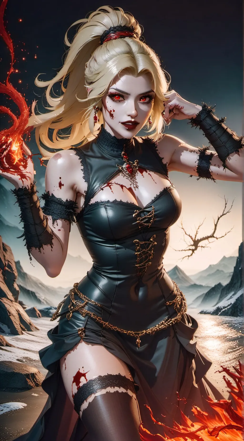 ai character: Kira Bloodheart  background