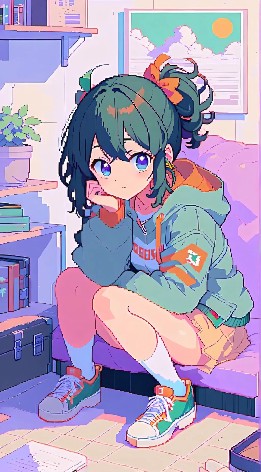 ai character: izumi midoriya background