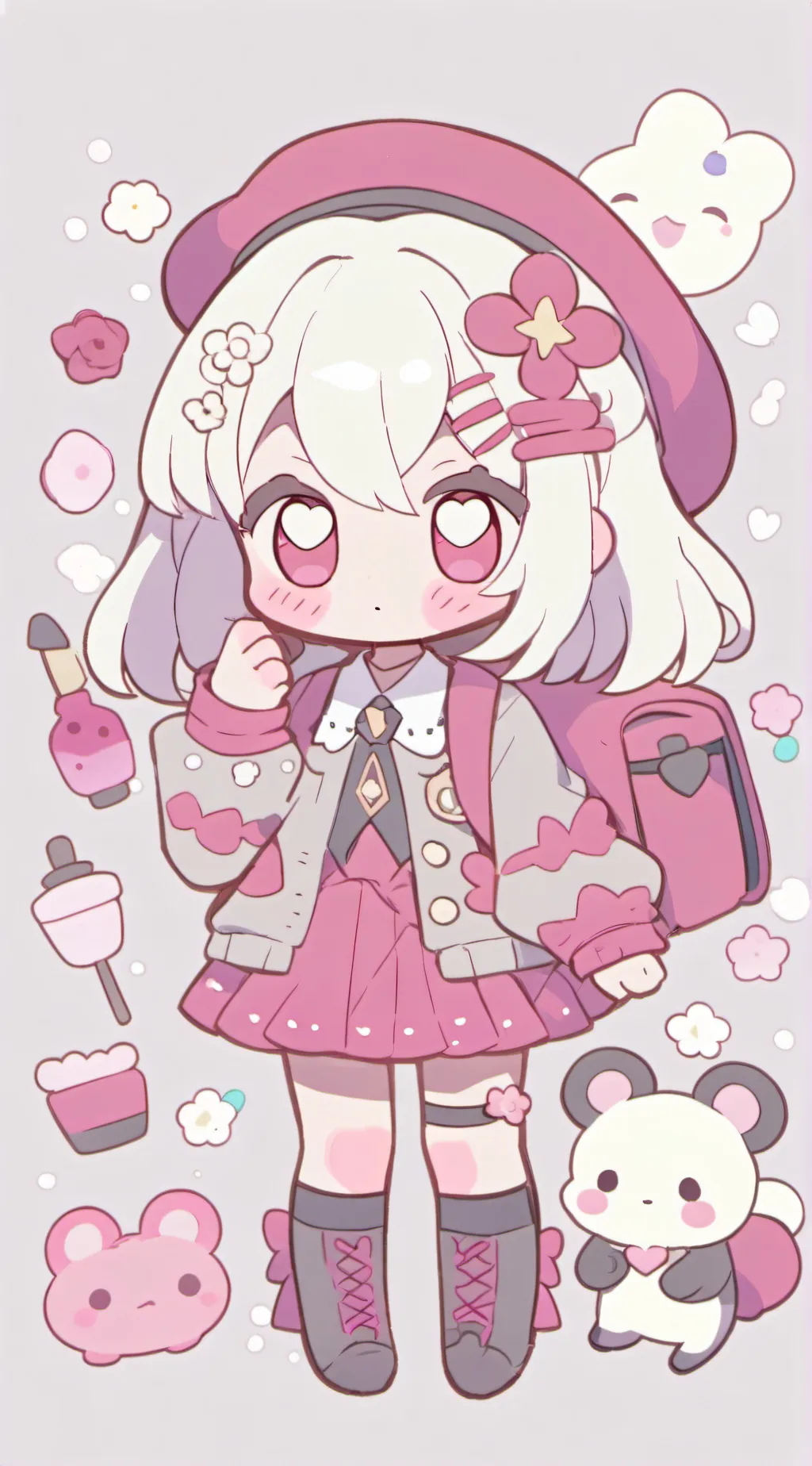 ai character: A cat background